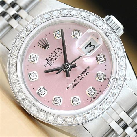 pink rolex watch women|pink dial Rolex watch.